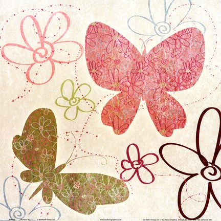 Framed Fly Away II Print