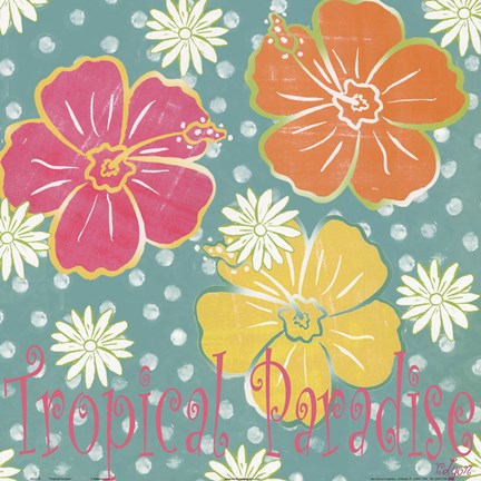 Framed Tropical Paradise Print