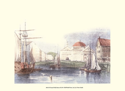 Framed Faneuil Hall, Boston Print