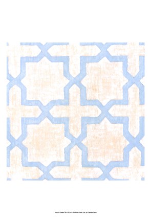 Framed Garden Tile I Print