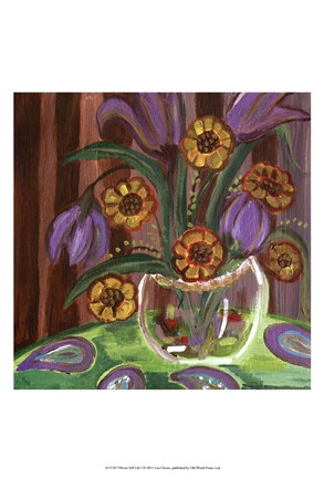 Framed Vibrant Still Life I Print