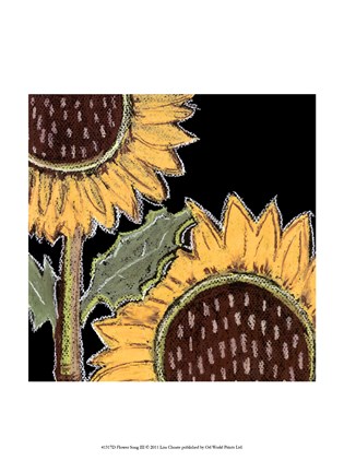 Framed Flower Song III Print