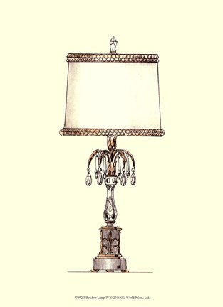 Framed Boudoir Lamp IV Print