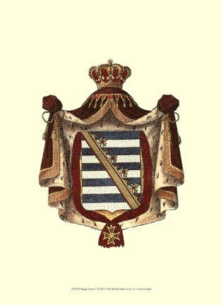 Framed Regal Crest V Print