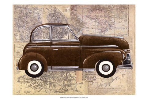 Framed Tour by Car I Print
