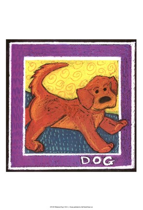 Framed Whimsical Dog Print