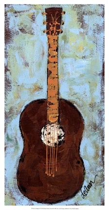 Framed Six Strings IV Print
