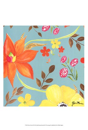 Framed Flower Festival II Print