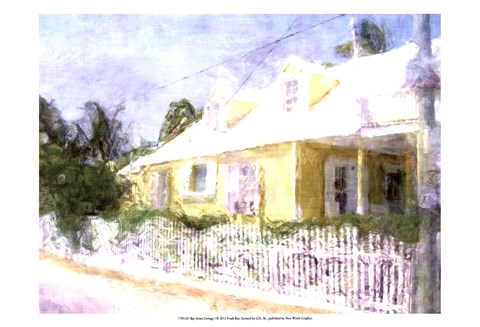 Framed Street Cottage I Print