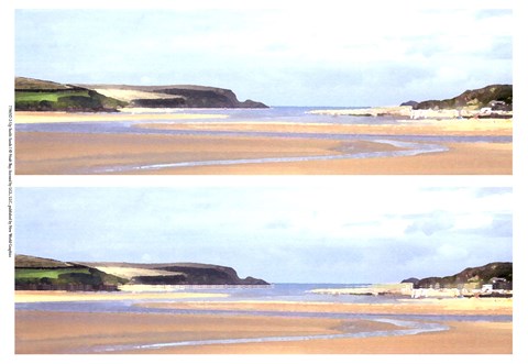 Framed 2-Up Sunlit Sands I Print