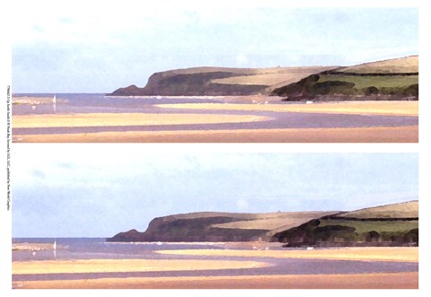 Framed 2-Up Sunlit Sands II Print