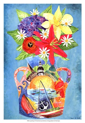 Framed Annapolis Bouquet Print