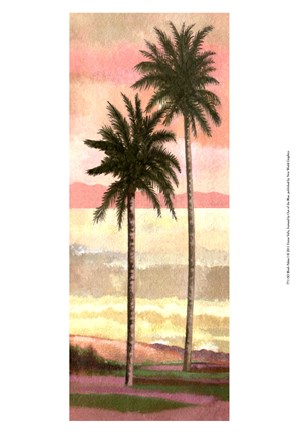 Framed Blush Palms I Print