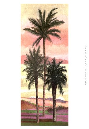 Framed Blush Palms II Print