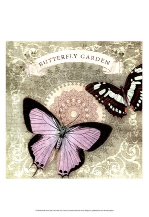 Framed Butterfly Notes XII Print