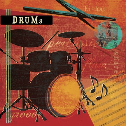 Framed Music Notes IX Print