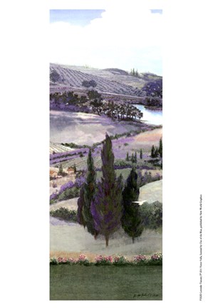 Framed Lavender Tuscany IV Print