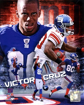 Framed Victor Cruz 2012 Portrait Plus Print