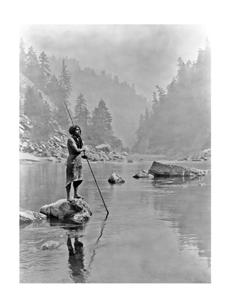 Framed Smoky Day at the Sugar Bowl, Hupa Print