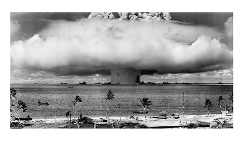 Framed Atom Bomb, Bikini Atoll Print