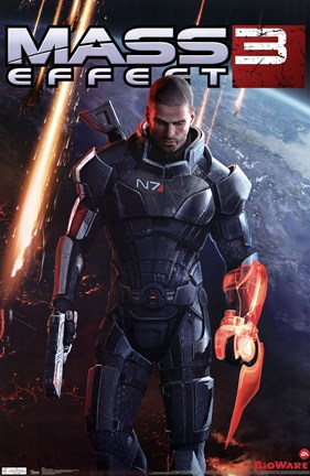 Framed Mass Effect 3 - Key Art Print