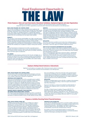 Framed Equal Opportunity Employment 2012 Print