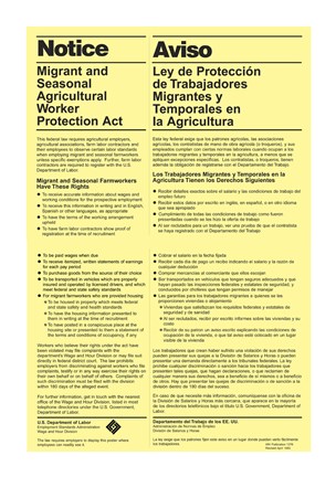 Framed Migrant and Seasonal Agricultural Worker Protection Act Print