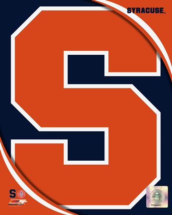 Framed Syracuse University Orangemen Team Logo Print