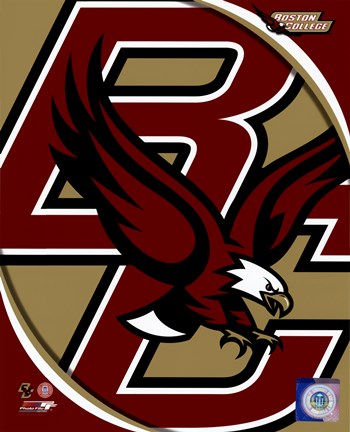 Framed Boston College Eagles Team Logo Print