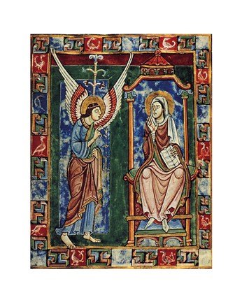 Framed St. Albans Psalter Print