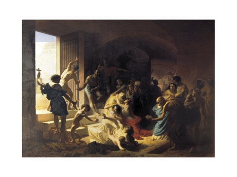 Framed Christian Martyrs in Colosseum Print