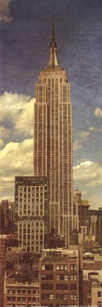 Framed Empire State Building, Circa 1950 Print