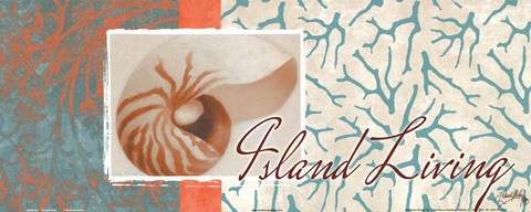 Framed Island Living Print