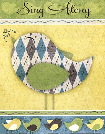 Framed Tweet Tweet II Print