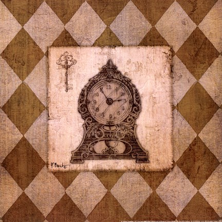 Framed Vintage Harlequin I Print