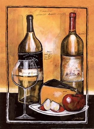 Framed Wine Notes I Print