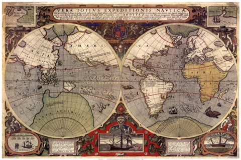 Framed Expeditionis Nautica Print