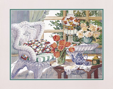 Framed Ann Mceachron - Morning Tea Size 16x20 Print