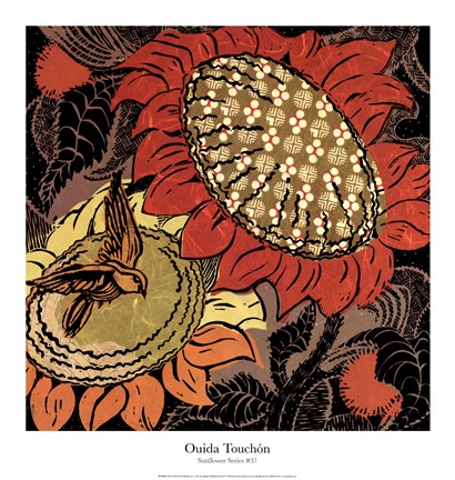 Framed Sunflower Series #37 Print