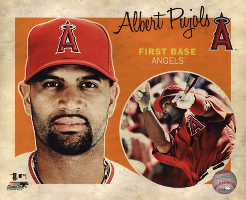Framed Albert Pujols 2012 Studio Plus Print