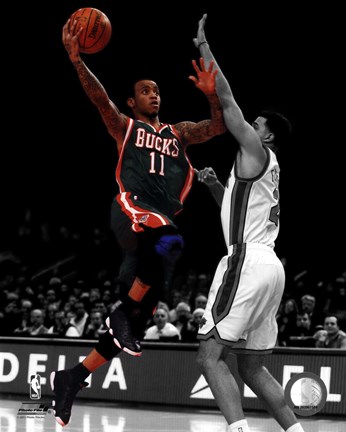 Framed Monta Ellis 2011-12 Spotlight Action Print