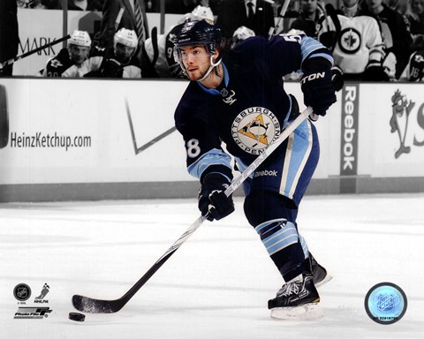 Framed Kris Letang 2011-12 Spotlight Action Print