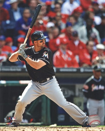 Framed Gaby Sanchez 2012 Action Print