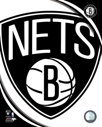 Framed Brooklyn Nets 2012 Team Logo Print