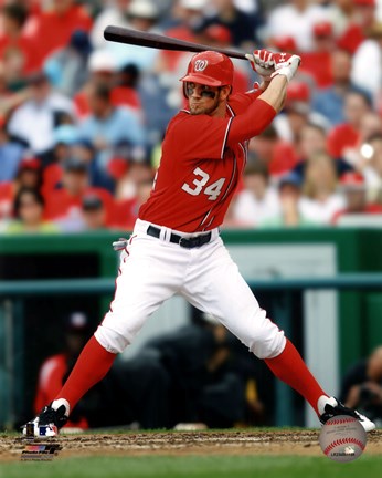 Framed Bryce Harper 2012 batting Print