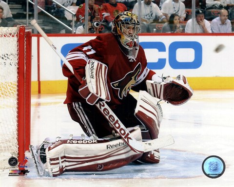 Framed Mike Smith 2011-12 Playoff Action Print