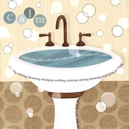 Framed Dancing Bubbles I Print