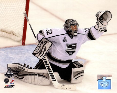 Framed Jonathan Quick Game 2 of the 2012 Stanley Cup Finals Action Print