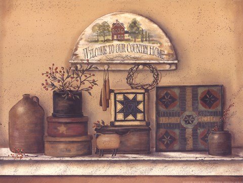 Framed Our Country Home Print