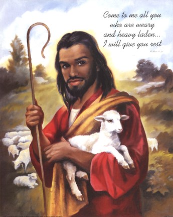 Framed Christ the Shepherd Print